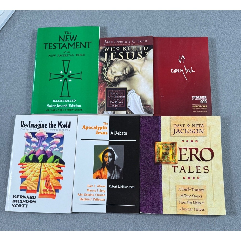 Christian Theology & Bible Study Book Lot Crossan Chan‎ Scott Jackson 6 PB